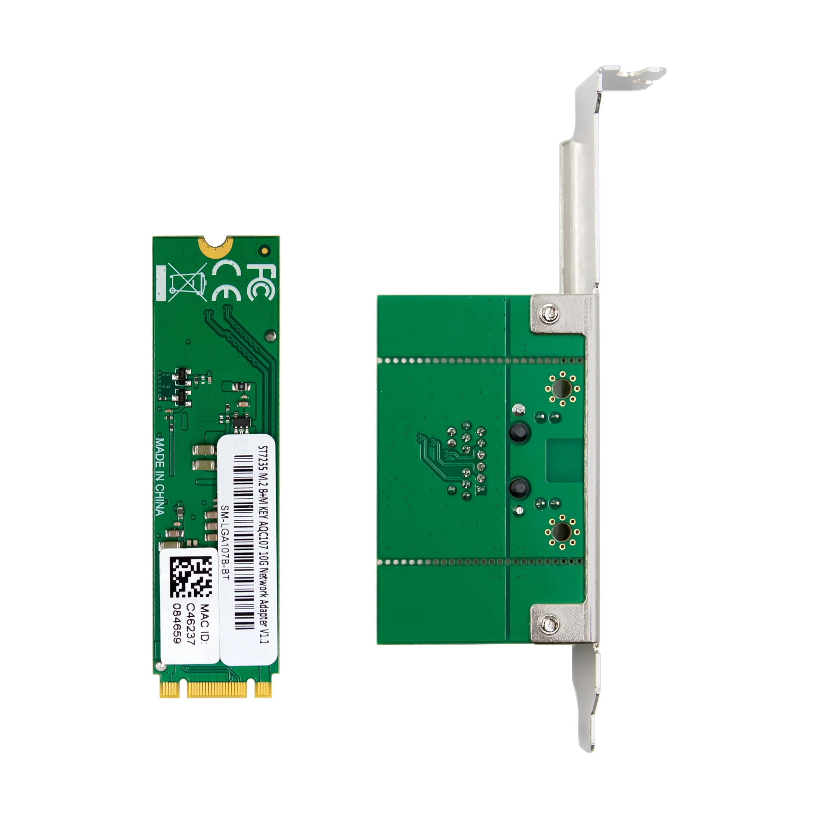 SUNWEIT ST7516 M.2 B+M KEY AQC107S 10GbE RJ45 serveur NIC