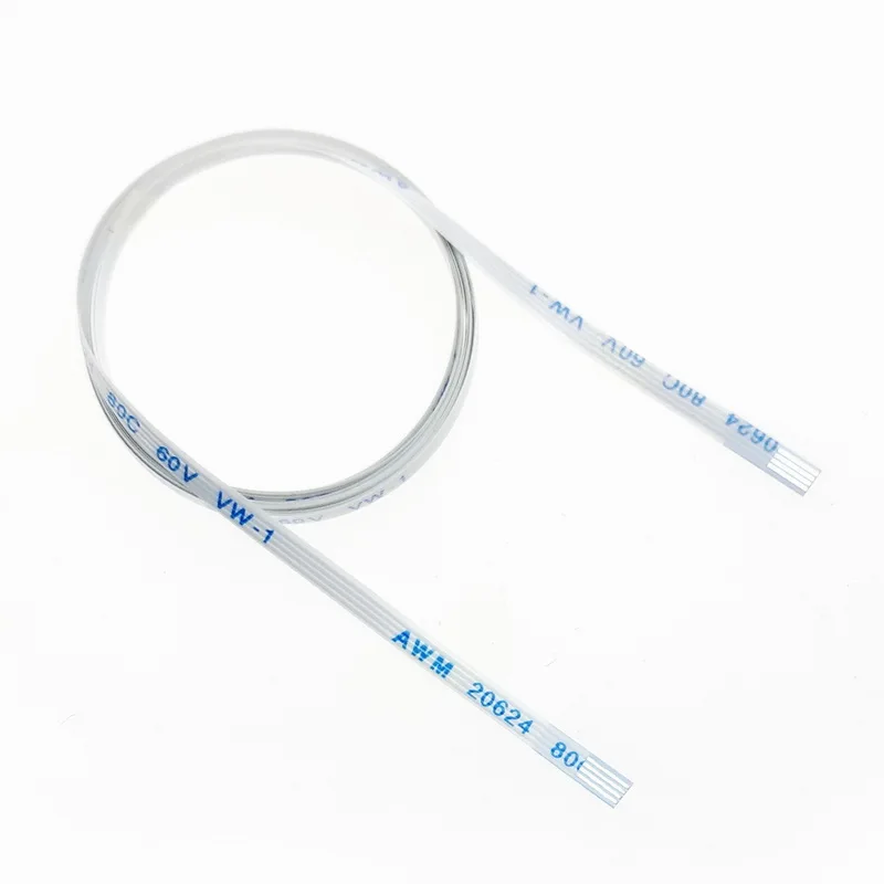 4/5/6/7/8/9/10 Pin 0.5mm FFC Cable FPC Flexible Flat Cable Type A B AWM 20624 80C 60V VW-1 200cm