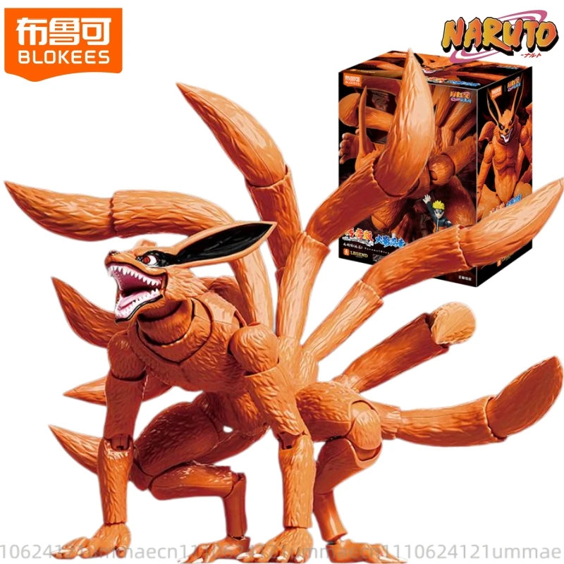 

BLOKEES NARUTO Building Block Man Legendary Edition Kyuubi Beyond Edition Uchiha Madara Splicing Mobile Toy Model Ornament Gift