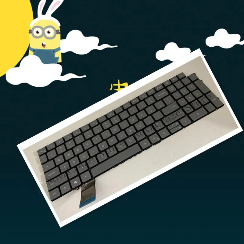 

010T1W новая клавиатура с подсветкой для Inspiron 15 5515, США, 10T1W