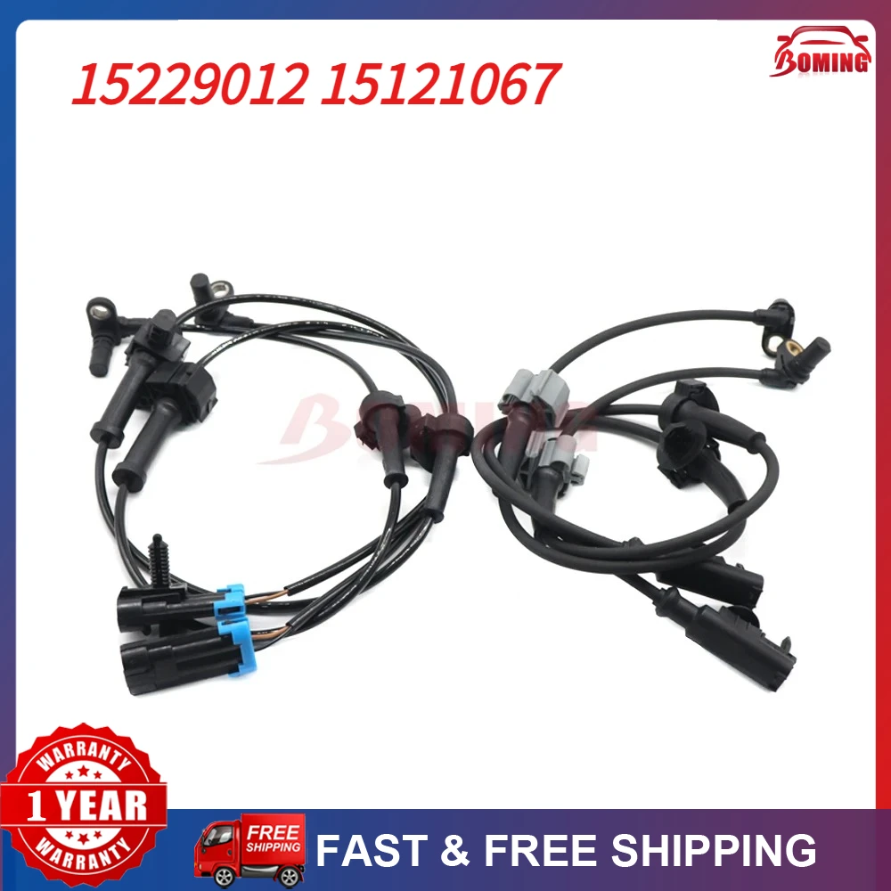 

For 2007-2014 CHEVROLET Tahoe Avalanche GMC Yukon Car Front+Rear ABS Wheel Speed Sensor 15229012 15121067