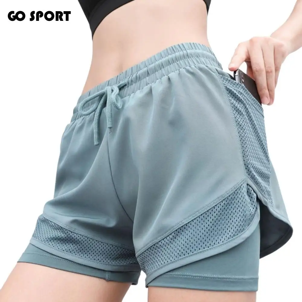 

Breathable Loose Women Yoga Shorts Mesh High Waist Women's Sportswear Lift Butt Breathable Fitness Leggings Running