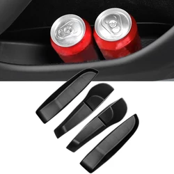 4PCS Car Door Side Storage Box for Tesla Model 3 Highland 2024 Front Rear Side TPE Door Storage Organizer Tray Car Accessories