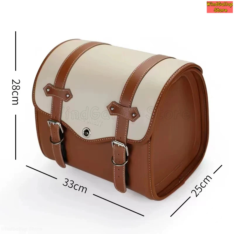 

Motorcycle Rear Waterproof and Wear resistant Retro Rear Seat Bag Motorcycle Rear Rack Storage Special Bag
