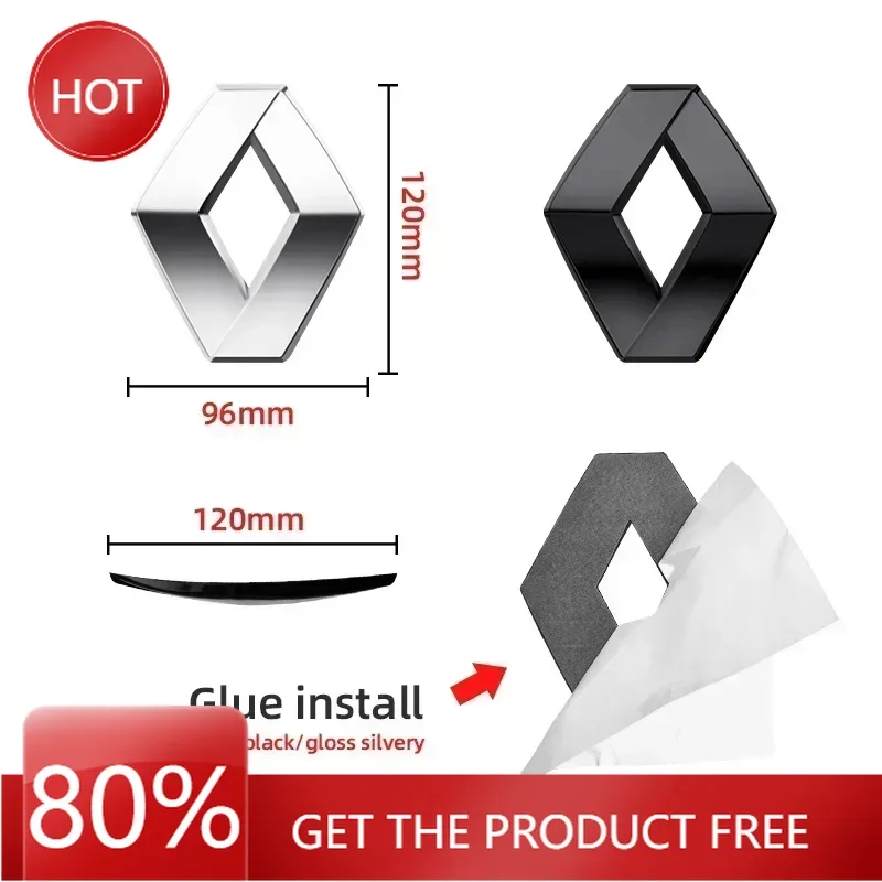 

Колпаки ступиц для Renault Megane 2 3 Clio Duster Captur Logan Koleos, автоаксессуары, эмблема на передний капот автомобиля, наклейка на задний багажник, ABS