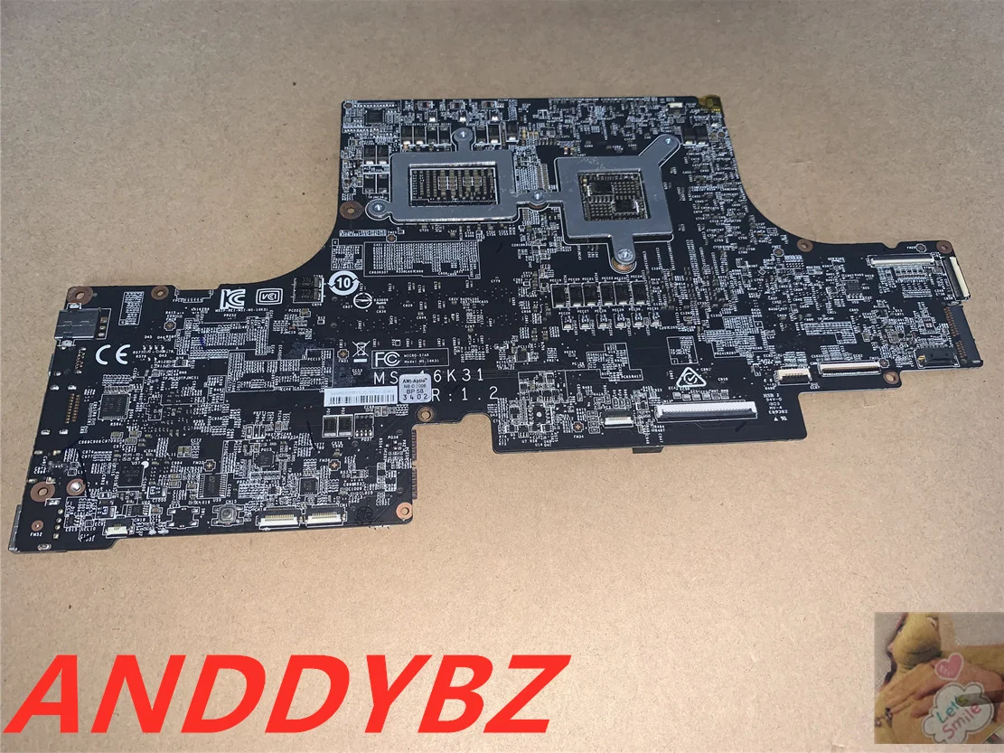 Original MS-16K31 ver 1,2 für msi ws63vr ws73vr gs63vr gs73vr laptop motherboard mit I7-7700HQ und p4000