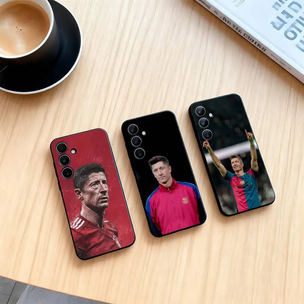 

R-Robert Lewandowski Phone Case For Samsung Galaxy A73,A72,A71,A70,A53,A52,A51,Soft Silicone Black Cover