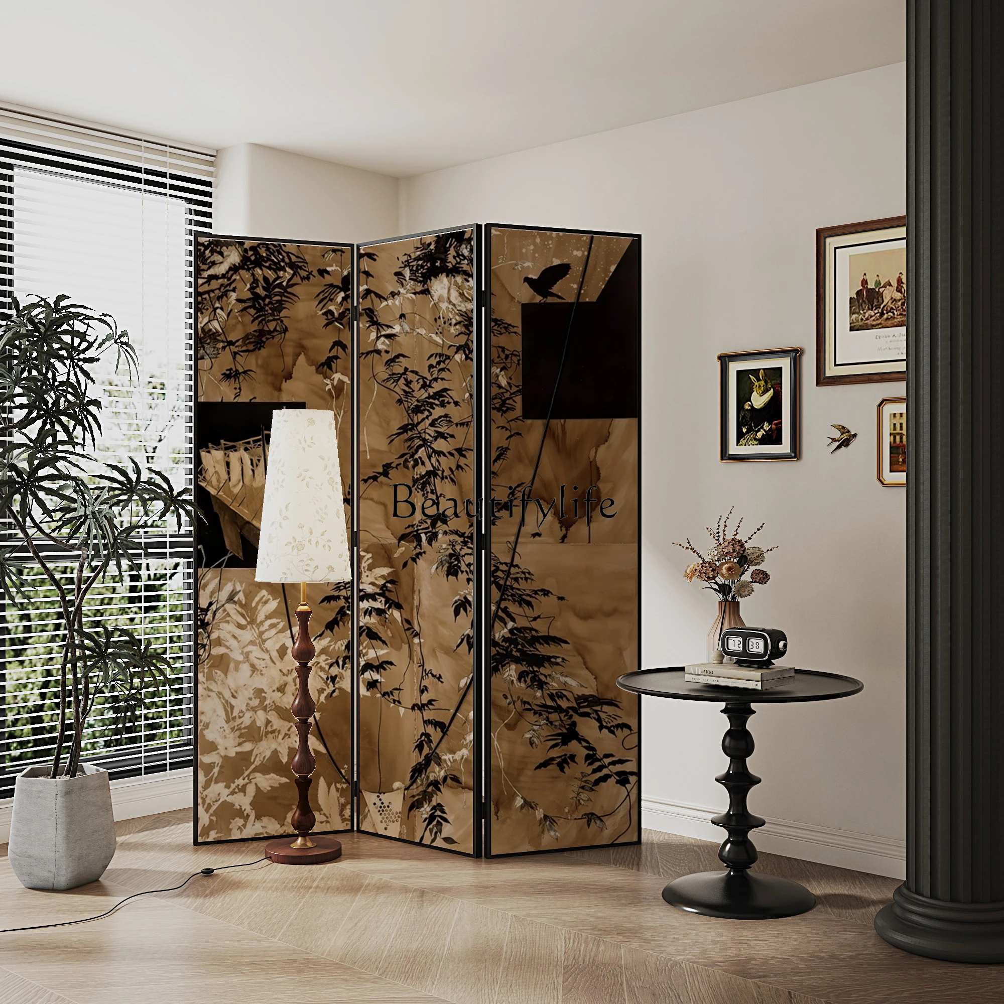 02French medieval screen partition living room household entry small apartment decoration to block the entrance