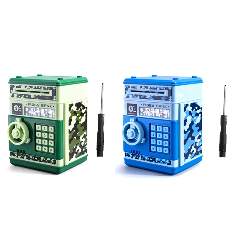 

Копилка-Банкомат для мальчиков и девочек, Копилка-Банкомат для монет с паролем, для взрослых, с автоматическим захватом, с отделением для купюр