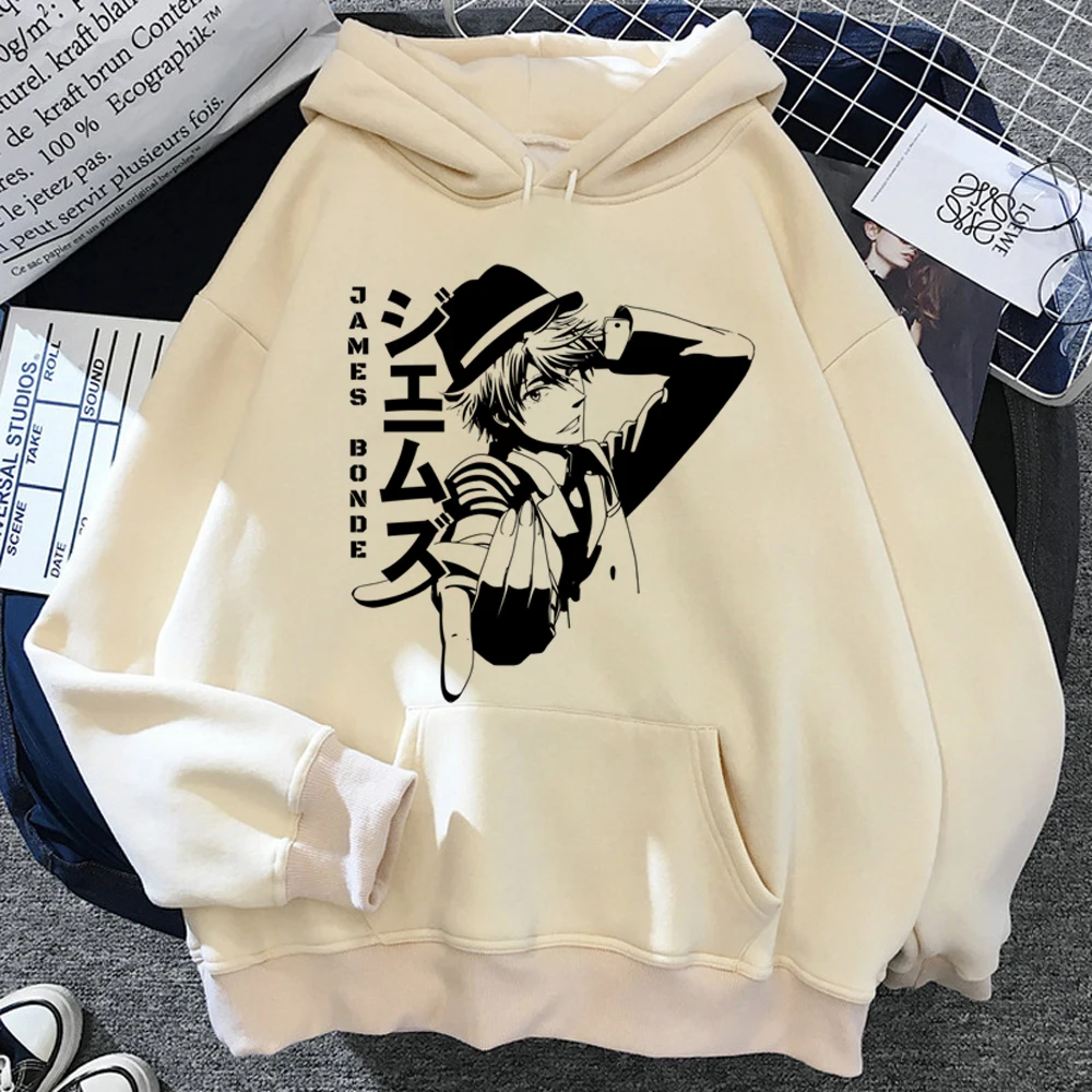 Moriarty the Patriot hoodies women Kawaii long sleeve top Fleece pulls women anime pulls