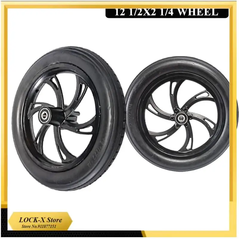 

Переднее колесо складного велосипеда для езды на природе 12 1/2x2 1/4 (57-203) сплошная шина в сборе, размер 12 дюймов