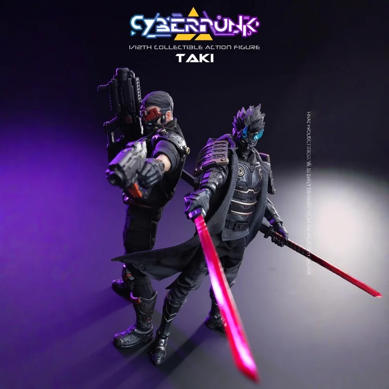 

17cm Vtoys Cyberpunk Samurai Taki Action Figure Vsd010 Original Collectible Pvc Model Full Set With Accessories Movable Toy Gift