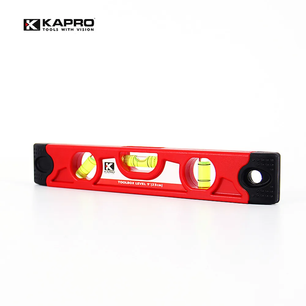 KAPRO Original High Precison Portable Level Measuring Instrument With Level Bubbles Magnetic Level Measuring Torpedo Ruler