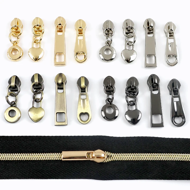 

20/30/50Pcs 3# Zipper Sliders for Nylon Zips Bag Closure Zip Puller Pocket Replacement Zippers Easy Repair DIY Sewing Accessory