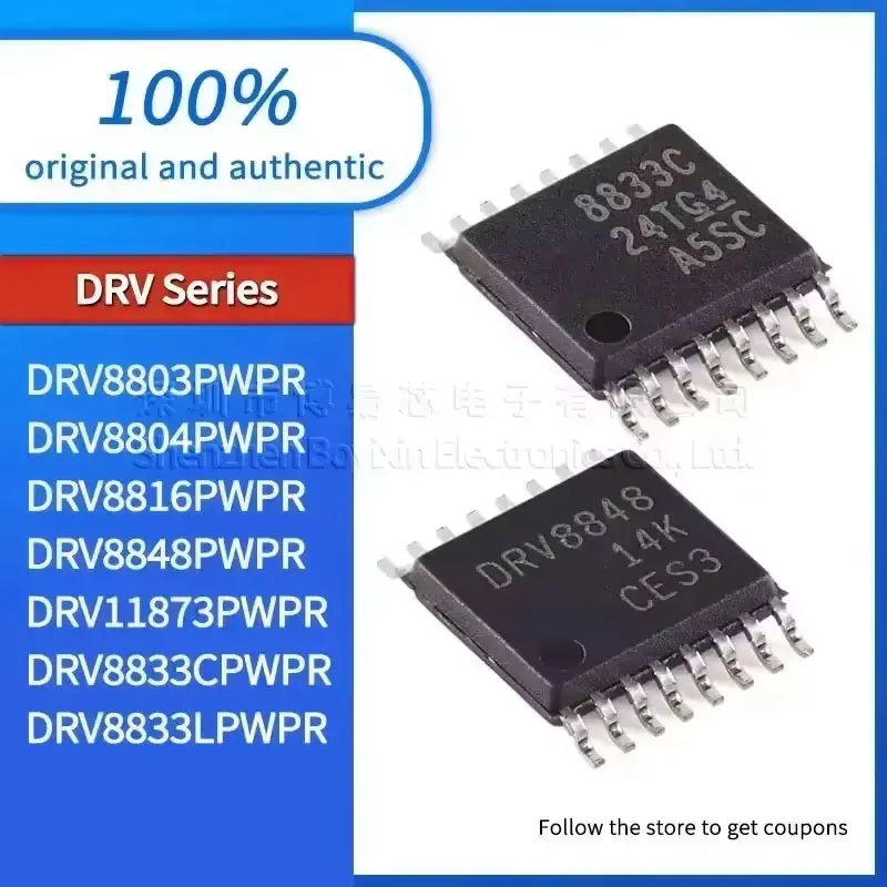 

DRV8833CPWPR DRV8833LPWPR DRV11873PWPR DRV8848PWPR DRV8816PWPR DRV8804PWPR DRV8803PWPR New version