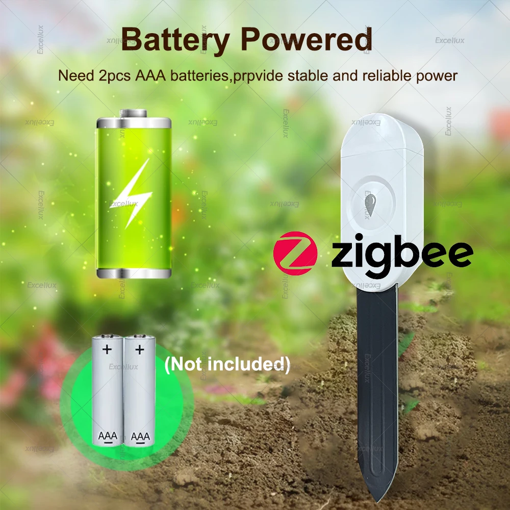 Zigbee 3.0 Soil Moisture Tester Temperature Humidity Sensor Home Automation Plant Flower Irrigation Detector Support Zigbee2mqtt