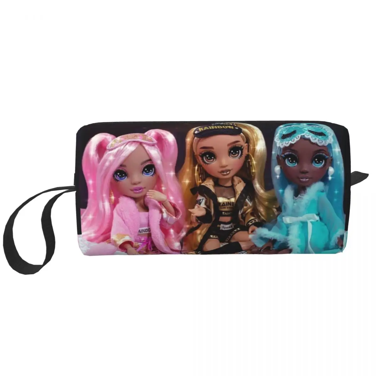 Rainbow High Slumber Party Dolls Cosmetic Bag Women Fashion Large Capacity Makeup Case Beauty Storage Toiletry Bags