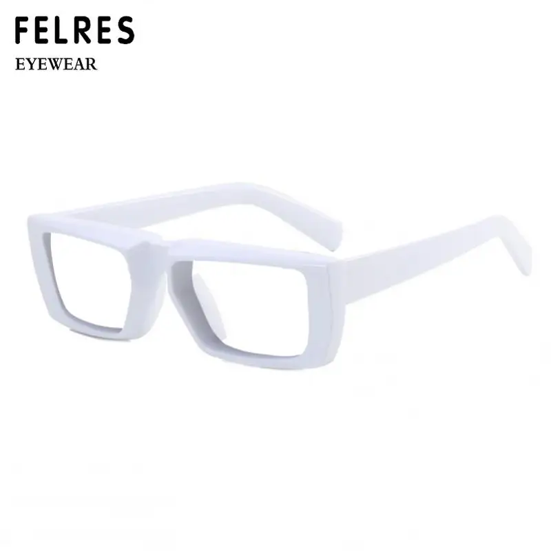 FELRES Square Anti Blue Light Reading Glasses Men Women Prescription Eyewear Optical Glasses Single Focus Presbyopic Glasses+1.5