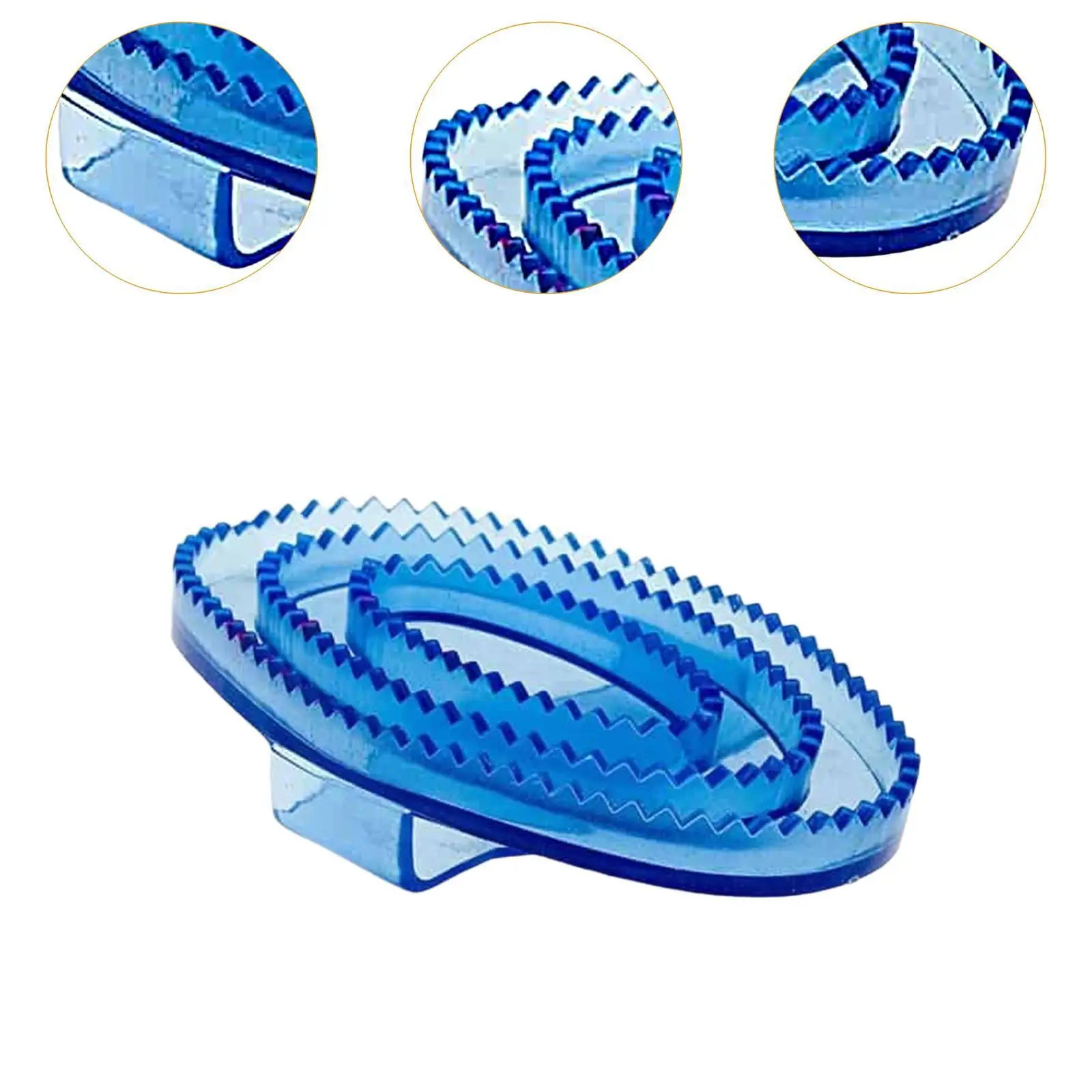Equine Grooming Massage Curry Brush PVC Soft Rubber Body Scrubber Horse Tool Kit Keyword for Horse Cleaning Set