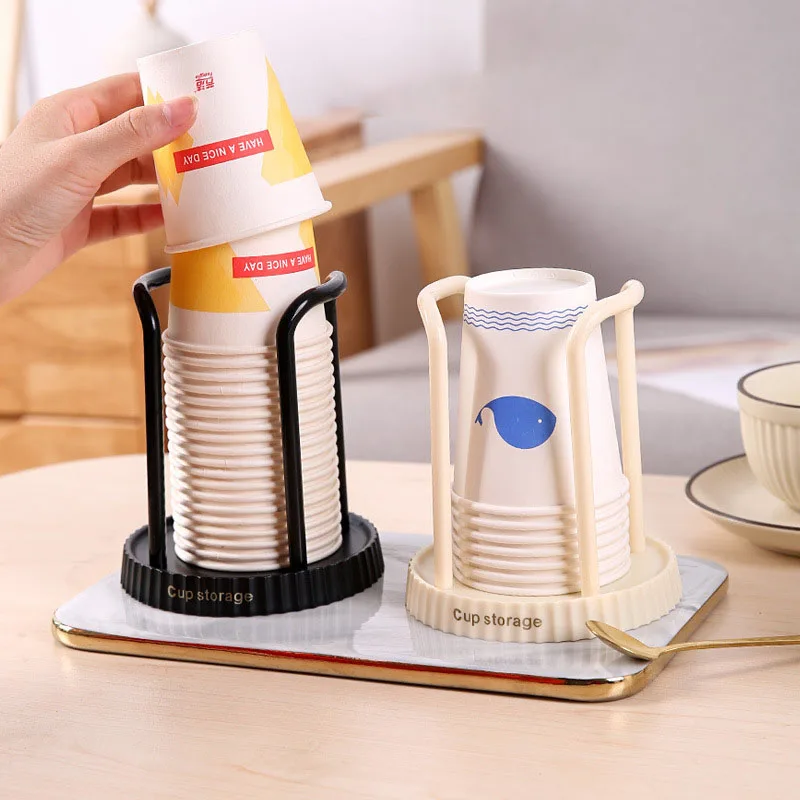 Einweg-Becherspender, multifunktionaler Becherhalter, Wandmontage, Aufbewahrungsregal für Zuhause, Kaffee, Tee, Tasse, Organizer, Zubehör