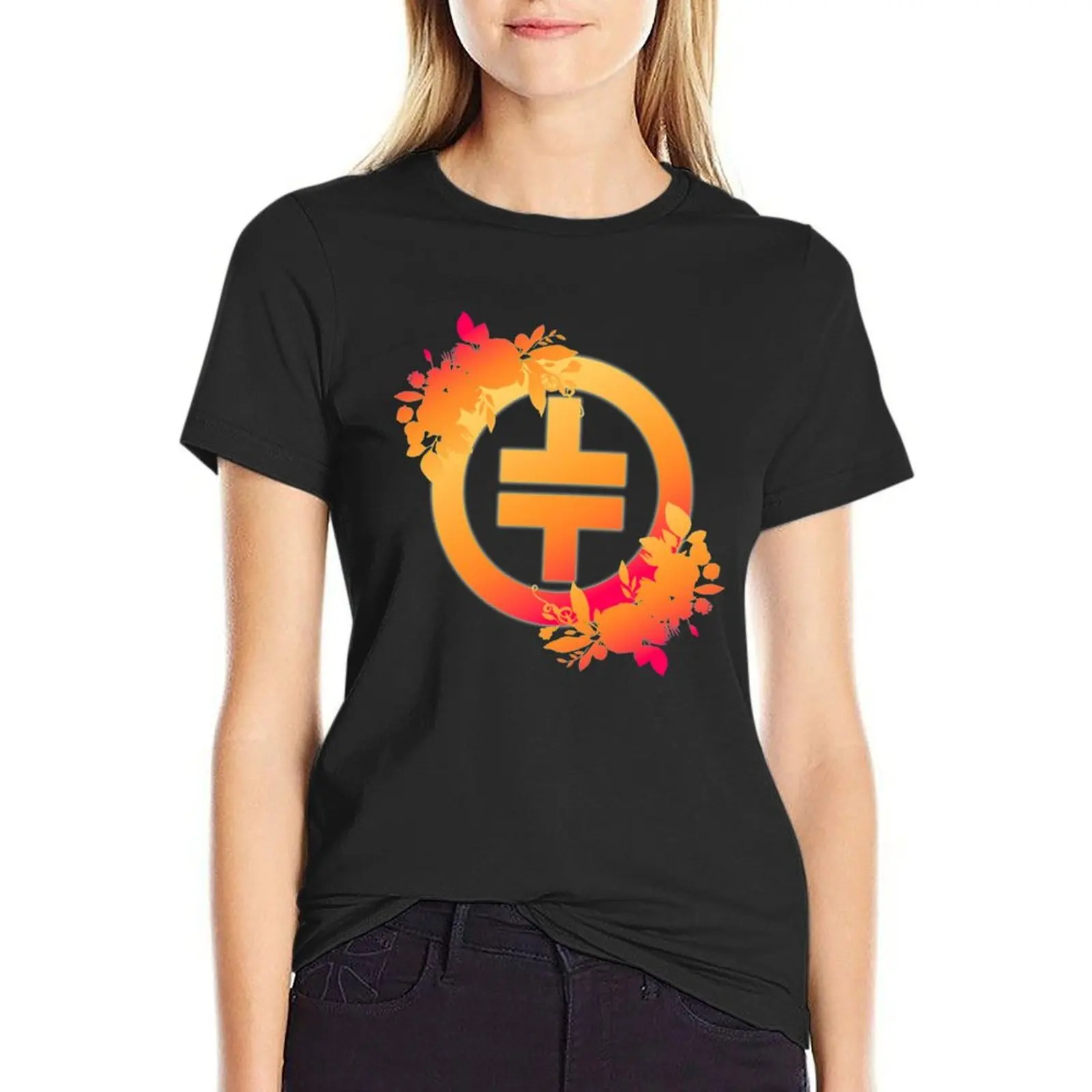 TT logo T-Shirt customizeds funnys heavyweights t-shirts for Women graphic tees