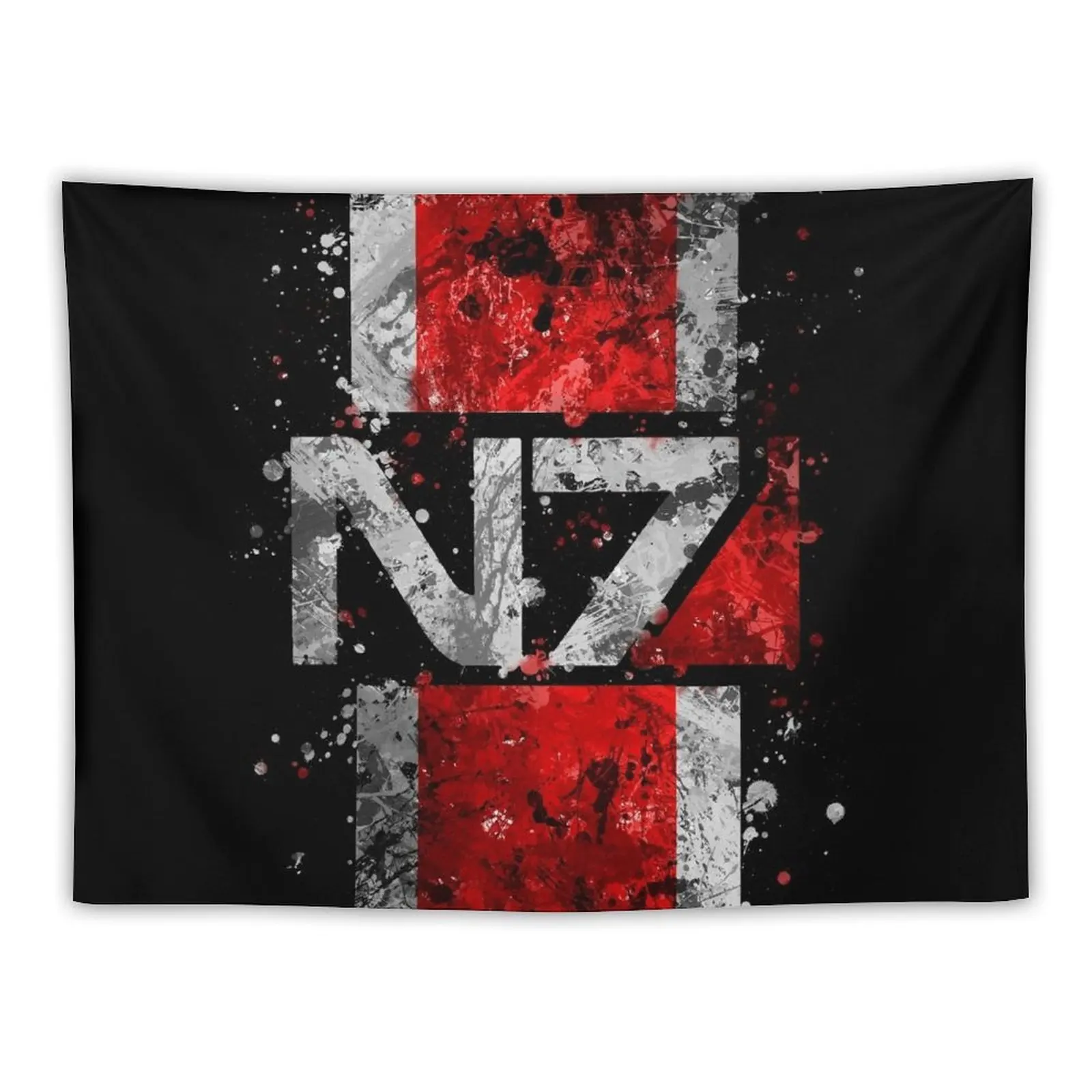 Mass Effect - N7 Tapestry Bedroom Decor Decoration Home Tapestry