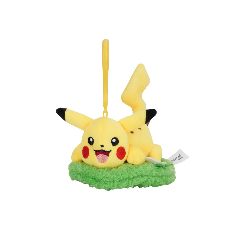 Original Pokemon Plush Toy Keychain Gengar Piplup Mimikyu Jigglypuff Slowpoke Bag Pendant Cute Doll Soft Toy Birthday Gifts