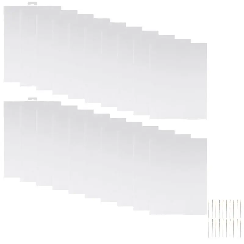 15PCS 14 Count Plastic Mesh Canvas Sheets, Perforated Plastic Stitching Canvas Cross Stitch Plastic Mesh Canvas, Durable