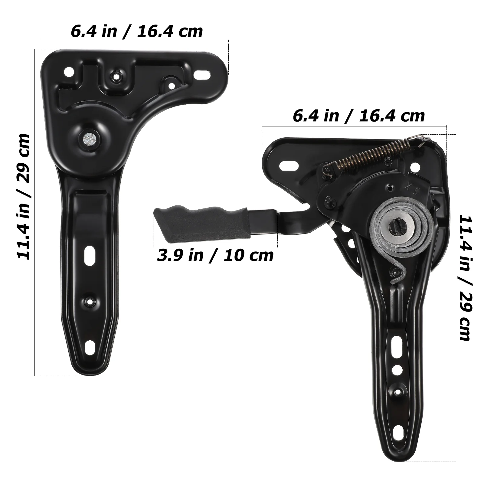 Car Handle Seat Recliner Angle Adjuster for Gaming Chair Computer 180 Degree Swiving Adjustment Black Office