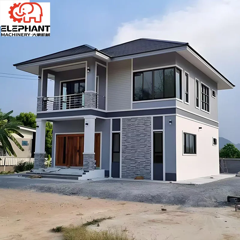 Modern Luxury Light Steel Villa Prefab House with Steel Structure Stylish Design for Hotel or Apartment Use