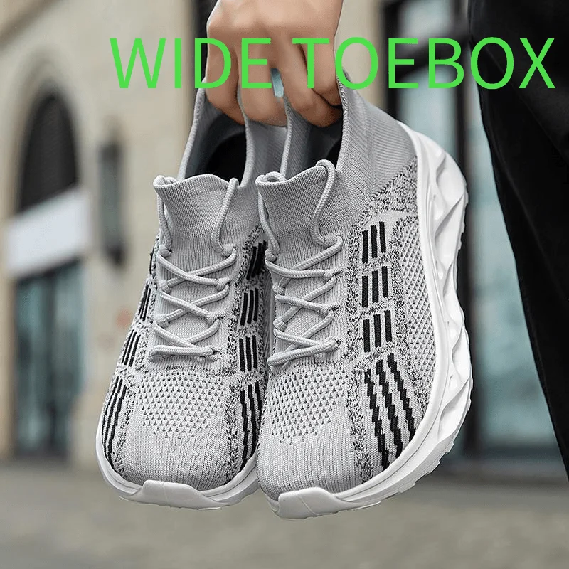 

Wide Men's Casual Sneakers Comfortable Breathable Wear-resistant Non-slip Suitable for Outdoor Walking Commute Running