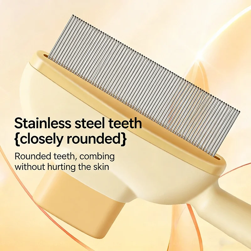 Pet Deshedding Brush Cat Dog Grooming Comb Floating Hair Removal Cleaner Detangling Massage Beauty Cleaning Pet Care Supplies