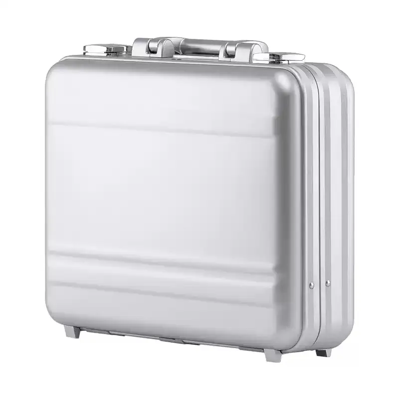 Aluminum alloy suitcase, business travel document storage box, all-aluminum waterproof instrument equipment tool protection box