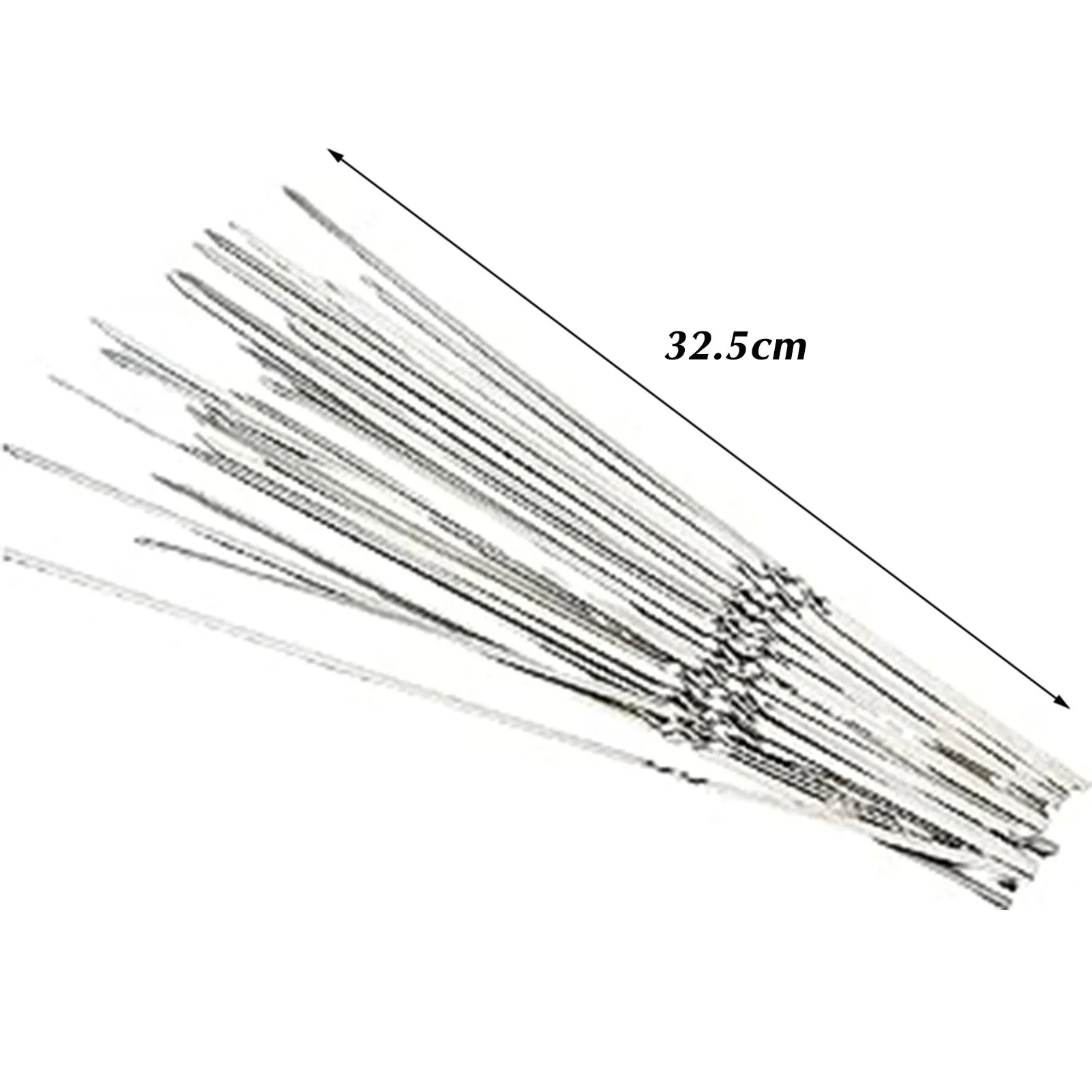 Spiedini piatti in acciaio inossidabile per barbecue, resistenti, riutilizzabili, durevoli, antiruggine, per cucinare e grigliare la carne