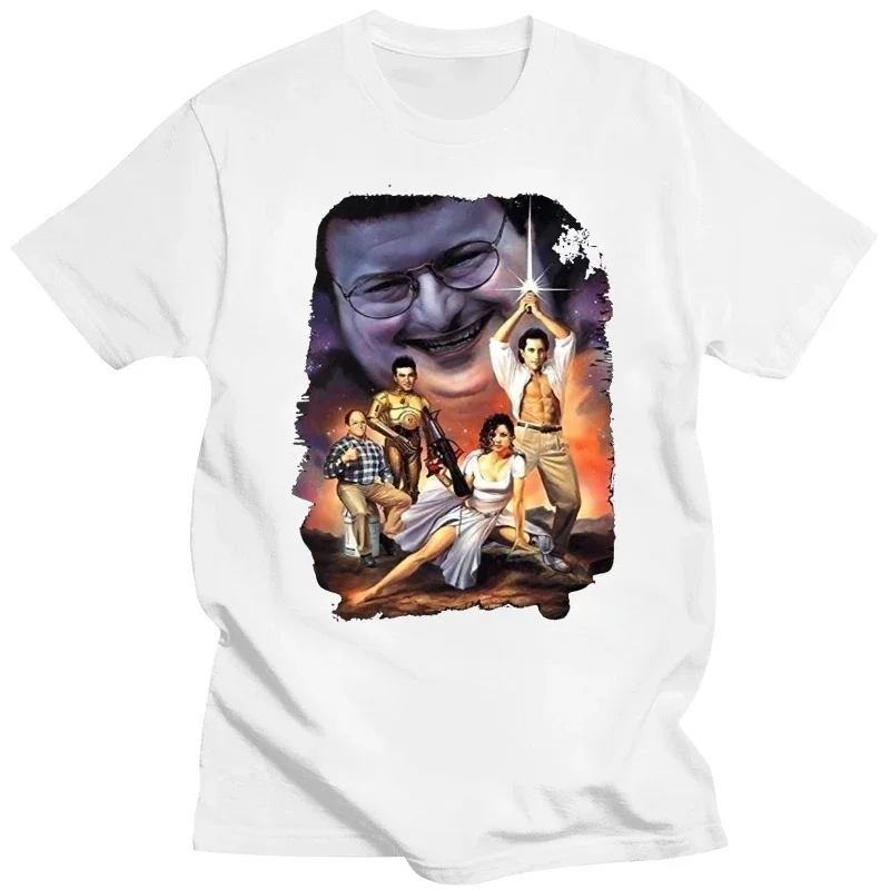 2024new t shirt Men's Seinfeld Wars Poster Art Short Sleeve T-Shirt graphic men clothing  kid cudi  jojo bizarre adventure