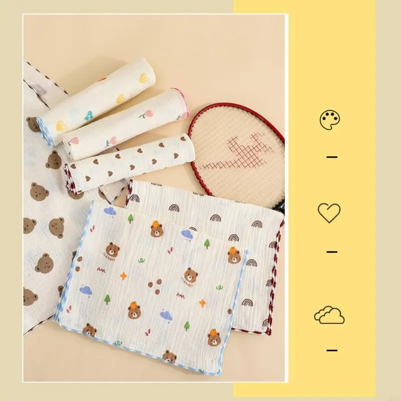 

Newborns Skin Care Washcloth Soft Cotton Towel Quick Absorbing Machine Washable Reusable Baby Bathing A2UB