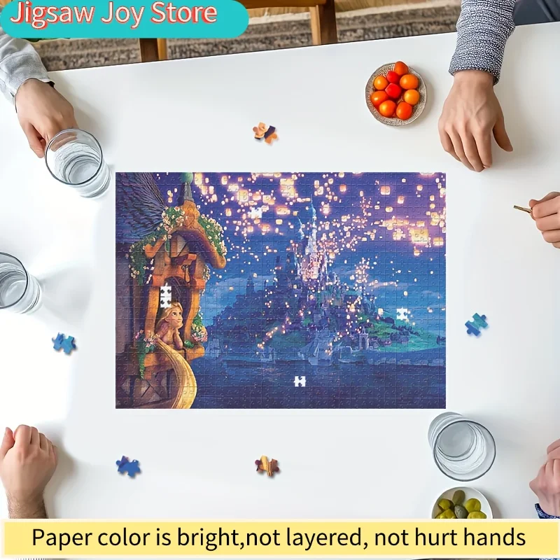 1000pcs Puzzle Suitable for Adults & - Challenging Wall-Mountable Game with Thick Cardboard Pieces, Seamless - -Themed Room De