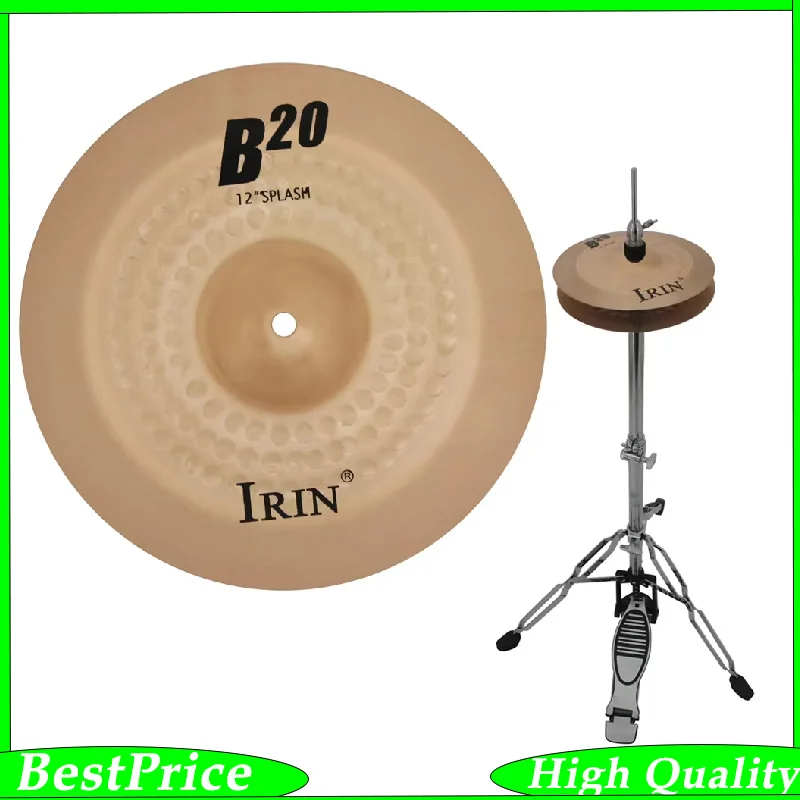 12 Zoll B20 Becken Gong Phosphor Bronze Becken Percussion Instrumente Teile Zubehör Crash Hi-Hat Drum Becken Kit