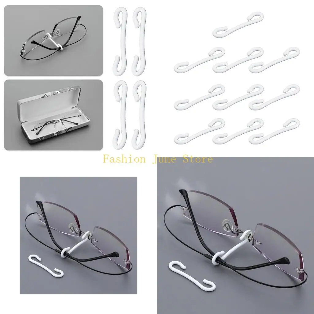 

N5KA Набор из 10 универсальных пластиковых крючков для очков для органайзеров для ювелирных изделий