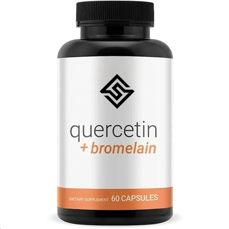 Quercetin 500mg - Quercetin Contains Bromelain - Strong Quercetin - High Quality Bromelain -60 Capsules