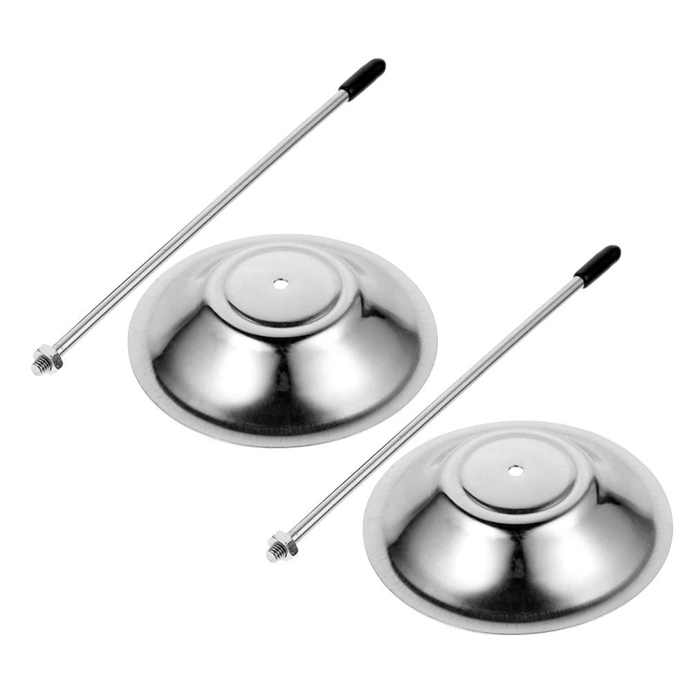 2pcs Stainless Steel Receipt Holder Check Organizer Multifunctional Ticket Menu Note Keeper for Office Restaurant Kitchen