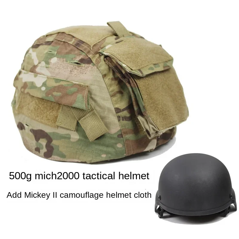 Lightweight Tactical Helmet 500g Plus, Mickey II Helmet Cloth MC Black CP