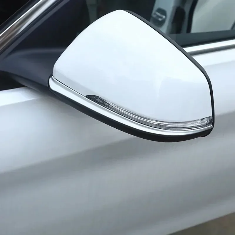 

For BMW X1 F48 X2 F47 2016-2022 ABS Carbon Fiber Car Side Rearview Mirror Strips Trim Interior Car Accessories