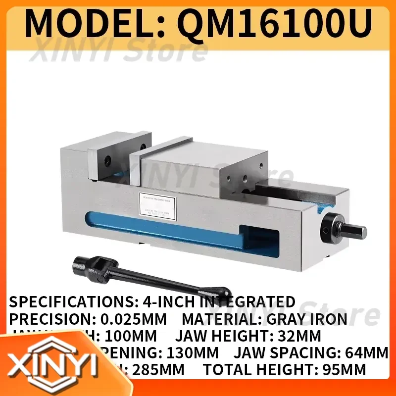 Heavy-duty Milling Machine Vise for Precision Machining Flat-nose Pliers Angle Fixed Smooth Integrated 4 Inch 6 Inch 8 Inch