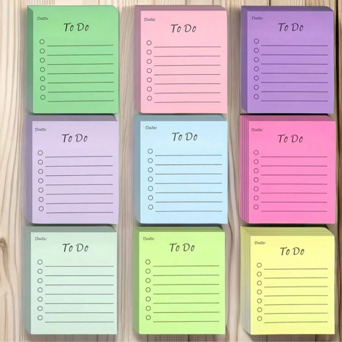 This package (150 sheets in total), random color mixed color to-do list sticky note paper