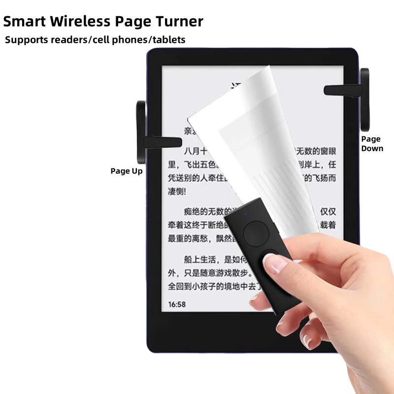 

Smart Wireless Page Turner Bluetooth Short Video Controller for Kindle TikTok E-Reader Page Turner Controller Bluetooth 5.2