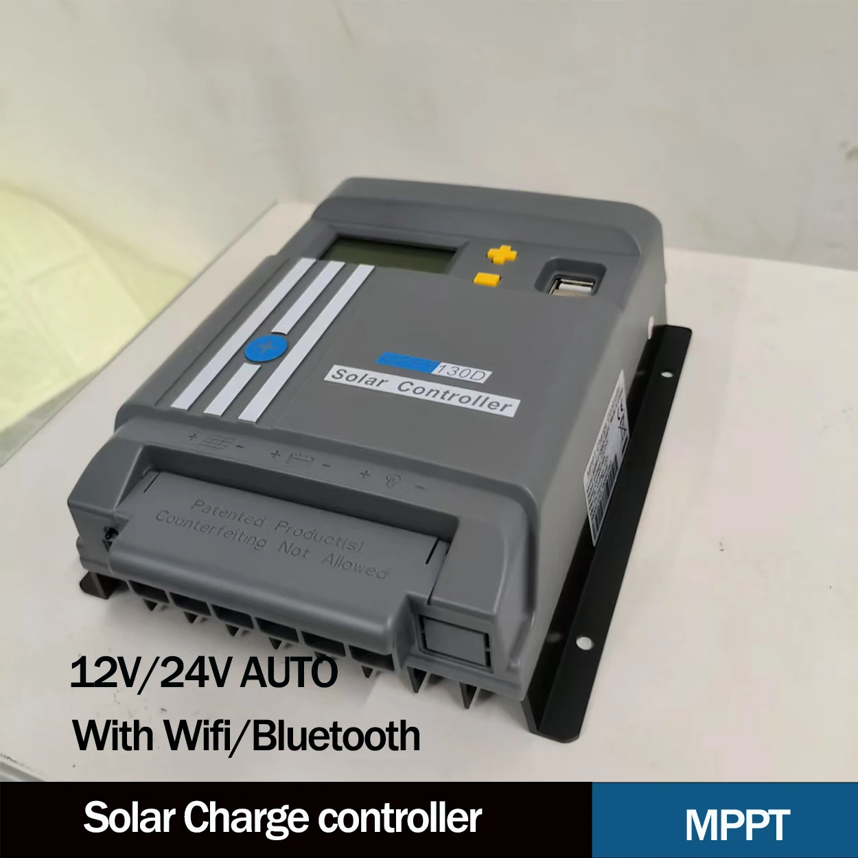 

Mppt Solar Charge Controller LCD Display With WIFI or Bluetooth 12V/24V Regulator Dual USB LifePo4 Lithium Battery Flood