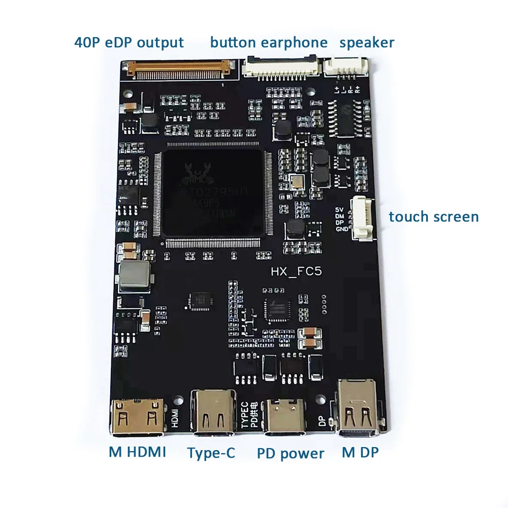 شاشة محمولة مع hdresync ، لوحة تشغيل حافة 4K ، Type-C ، من من من من نوع C ، Hz ، Hz frez ، DIY ، توفر رقم الموديل قبل الدفع