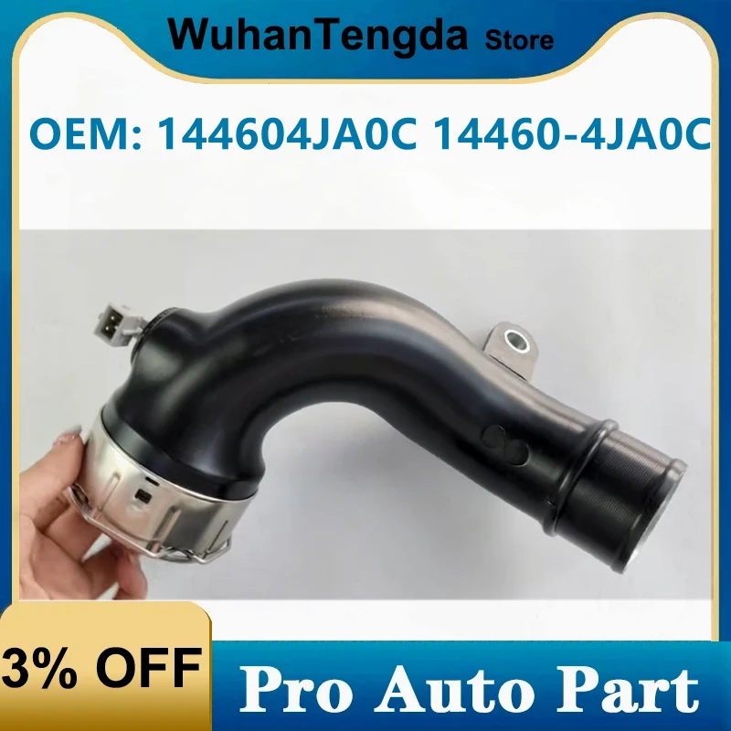 144604JA0C 14460-4JA0C Turbo Radiator Coolant Pipe for Nissan Navara 2015-2021 Air Intake Hose with Sensor Engine Intercooler