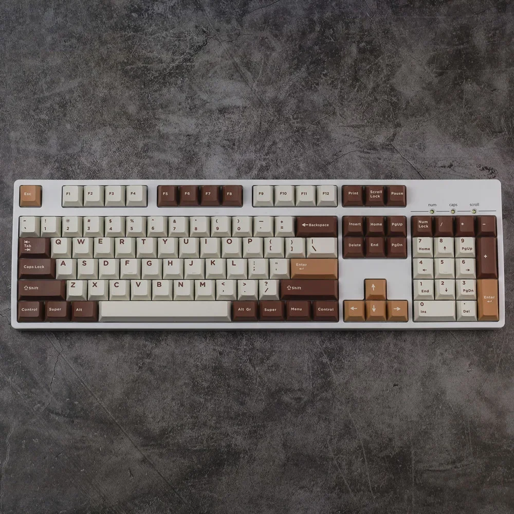 1 Set Keycap PBT pewarna sublimasi tutup kunci profil Cherry Keycap dengan ISO masukkan 3U 7U spasi untuk HHKB